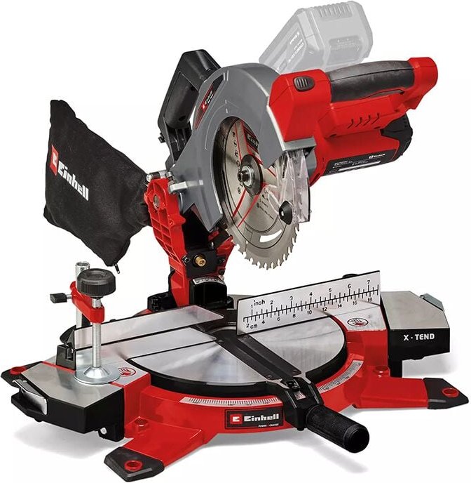 Einhell - Power X-Change te-ms 18/210 Li-Solo Akku-Kappsäge ohne Akku 210 mm 30 mm