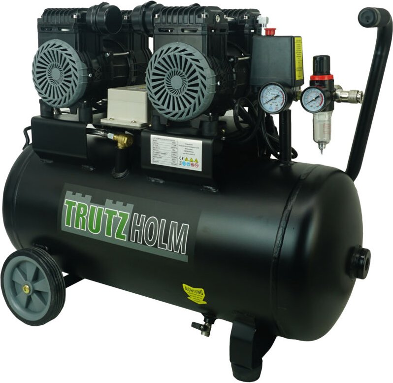 Premium Brushless Silent Flüsterkompressor 50L 1800W 62dB 8 bar Kompressor ölfrei & leise