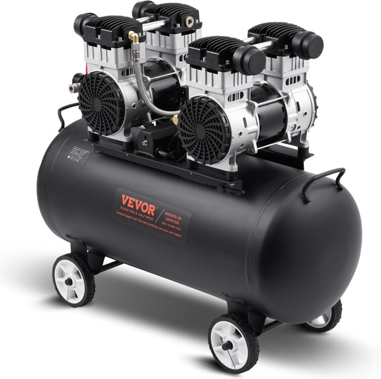 Luftkompressor,20 Gallonen Stahltank,4 PS,14,6 cfm bei 90 PSI,ölfreier Luftkompressor&max. 125 psi Druck,78 dB ultraleis...