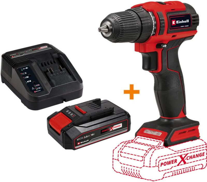 Akku-Bohrschrauber te-cd 18/40 Li bl 18 v inkl. Akku & Ladegerät Schlagschrauber - Einhell
