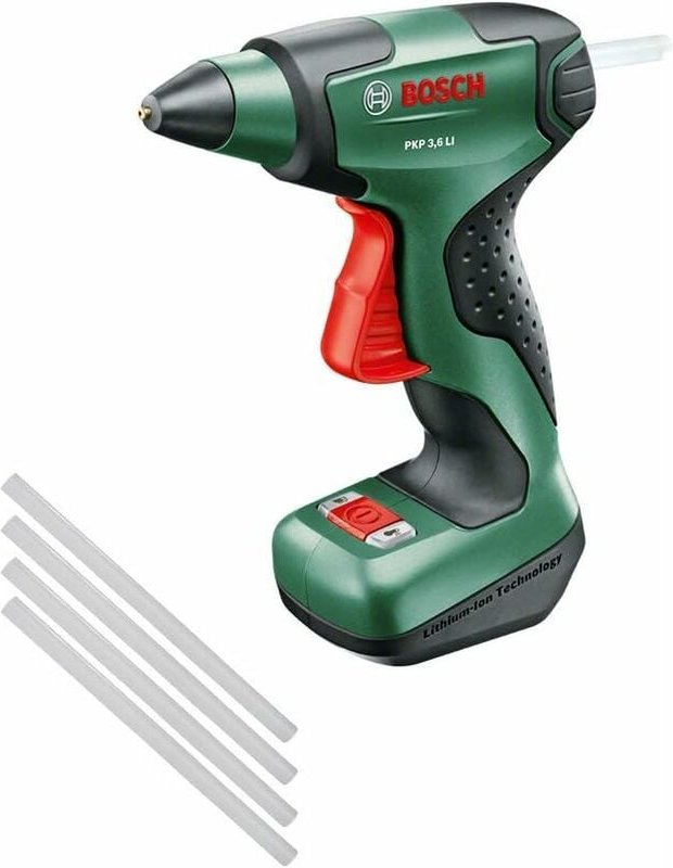 Bosch Akku Klebepistole PKP 3,6 LI (mit 4 Klebesticks Ultra Power)