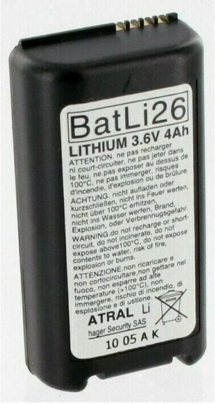Hager - Logisty lithium batterie 3.6v 4 ah fÜr und logesty batli26 gerÄte