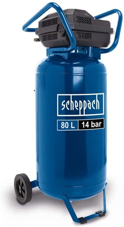 Scheppach - Kompressor stehend HC85V 14 bar 330 l/min ölfrei 2x Manometer / 2x Kupplung