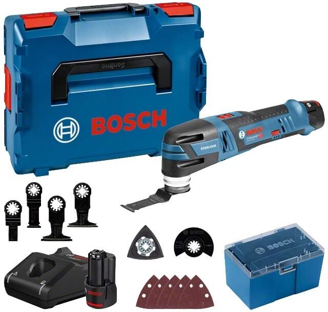 Thumbnail - Bosch Professional - Bosch Akku-Multi-Cutter gop 12V-28 Professional 2x 3,0 Akkus + Lader in l-boxx