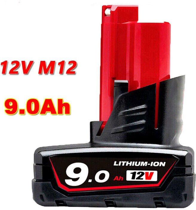 Pdstation - neu Ersatzakku Für Milwaukee M12 lithium xc 9.0 Ah 12V 48-11-2402 M12B