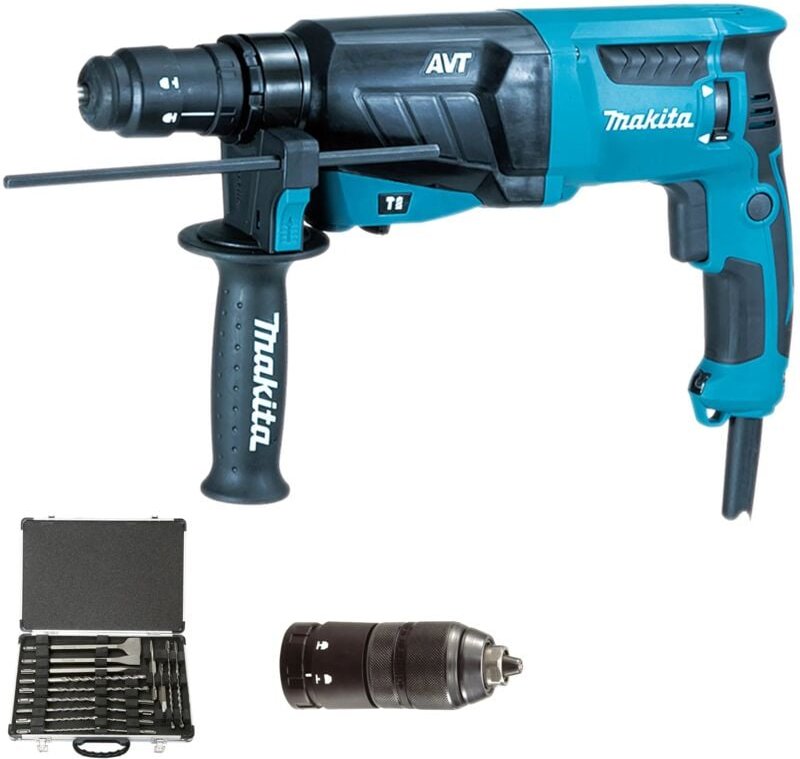 Bohrhammer Meißelbohrer Makita HR2631FT12 800W