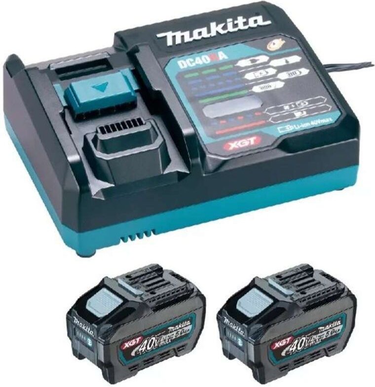 Makita - Ladegerät-Set und 2x Akku 40V Li-Ion 5,0 Ah 1911V6-0