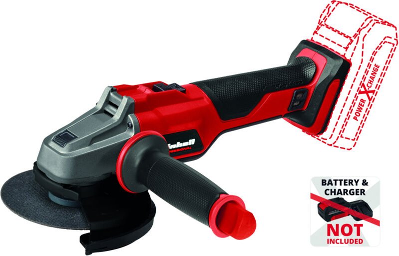 Professional Akku-Winkelschleifer axxio 18/125 Solo 18 v Messerwalze - Einhell