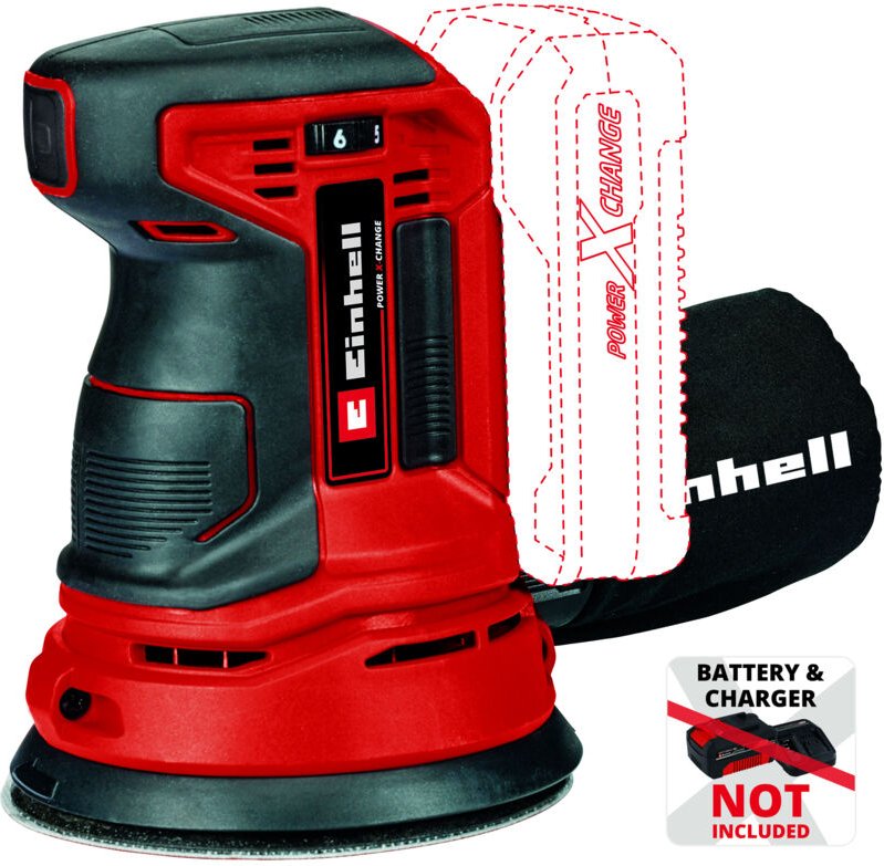 Te-rs 18 Li-Solo Akku Exzenterschleifer 18 v 125 mm Solo ( 4462010 ) - ohne Akku, ohne Ladegerät - Einhell