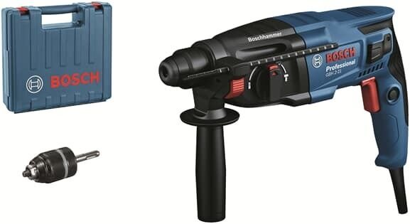 Gbh 2-21 (cc) Bohrhammer SDS-Plus + Rundschaftbohrfutter (06112A6001) - Bosch Professional