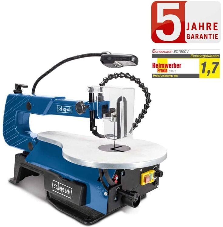 Scheppach - Dekupiersäge SD1600V 406 mm Schnitttiefe, mit variabler Drehzahl