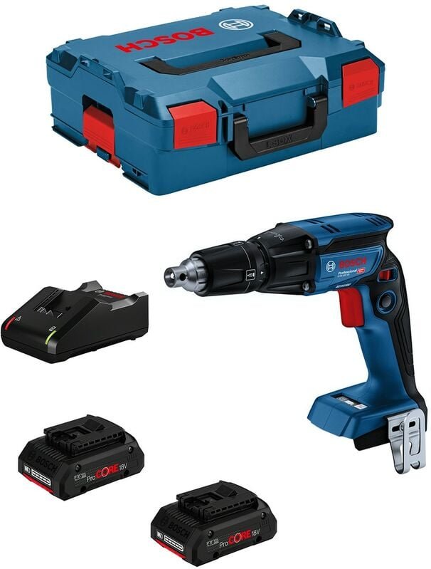 Bosch Professional - Bosch Akku-Trockenbauschrauber gtb 18V-45, 2x ProCORE18V 4.0Ah in l-boxx