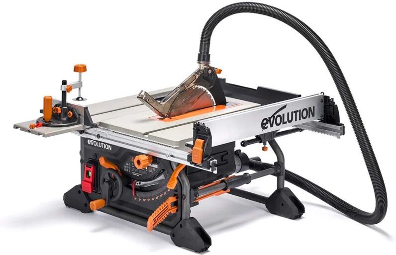 Evolution R255TBL+ Mehrzweck-Tischkreissäge mit 255 mm/28-Zahn-Sägeblatt