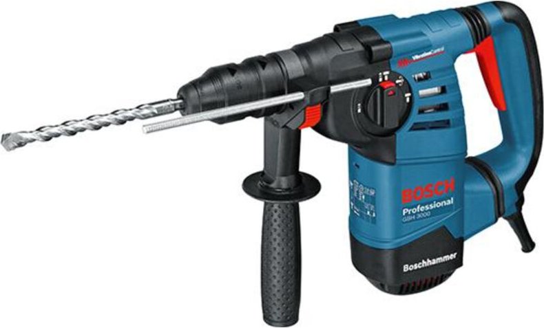 Bosch Bohrhammer GBH 3000, SDS-plus, incl. Zubehör, Handwerkerkoffer