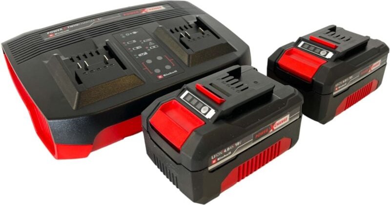 Thumbnail - Einhell Starter Kit Power X Change 2x 4,0 Ah Akku + Doppelladegerät ( 4512112 )