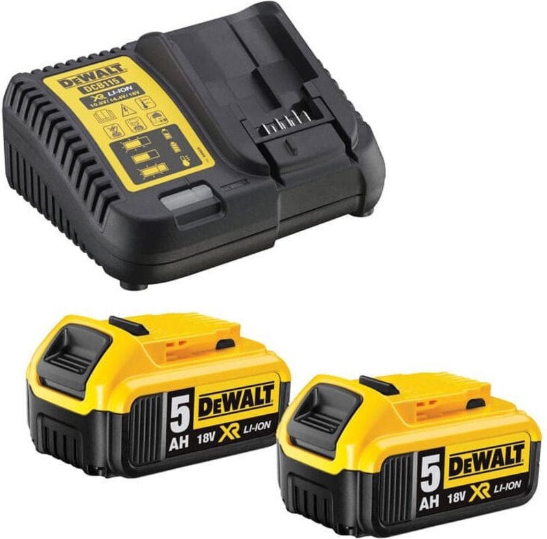 copy of Starter-Kit 18V (2x5,0 Ah) mit Ladegerät (DCB115) - DEWALT DCB115P2