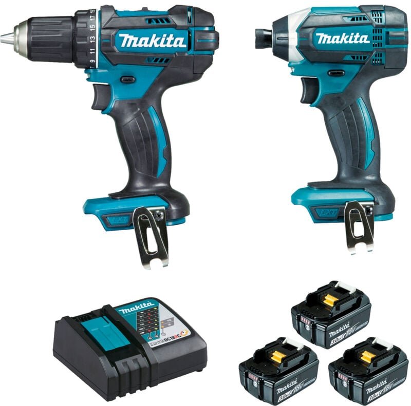 Makita - 2er-Set 18V Bohrschraubendreher DDF482 + Schlagschrauber DTD152 - DLX2127J1