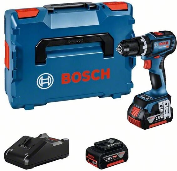 Bosch Akku-Schlagbohrschrauber gsb 18V-90 c, 2x gba 18V 5.0Ah in l-boxx
