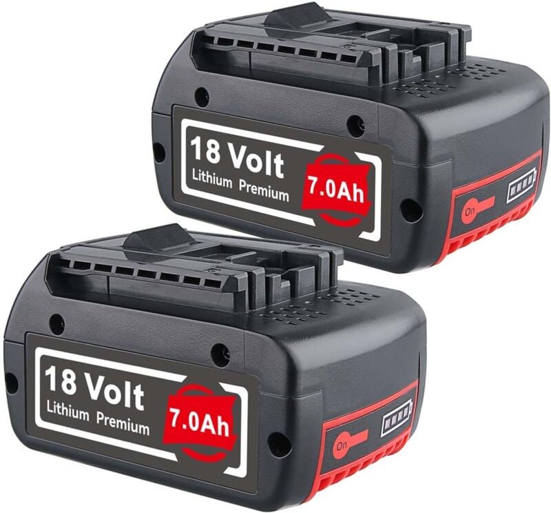 Pdstation - 2X7.0Ah Akku für Bosch 18V Professional gba gsr gsb BAT618 BAT609 622 neu