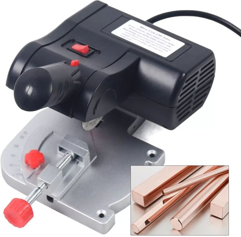 Mini Kappsäge Gehrungssäge Stahl Sägeblatt Kreissäge Tisch Schneiden Maschine 4500 U/min fur Holz Metall