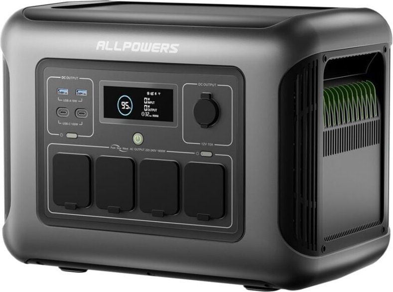 2025 Neu) Allpowers R1500 lite Tragbare Powerstation, 1056Wh lfp Batterie Backup mit 4x1600W ac Ausgäng, Schnellladung v...