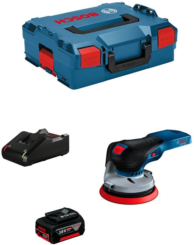 Bosch - Exzenterschleifer gex 18V-125 (1 x 5,0 Ah + GAL18V-40 + L-Boxx 136)