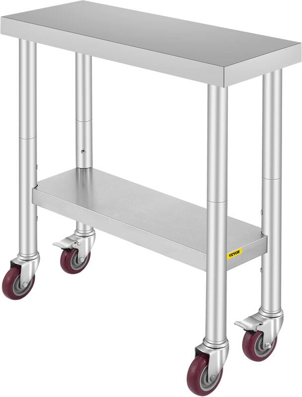 Thumbnail - Arbeitstisch 30' x 12' x 34' Edelstahl Catering Arbeitstisch etwas 100 kg für Belastbarkeit Lebensmittel Zubereitungstis...