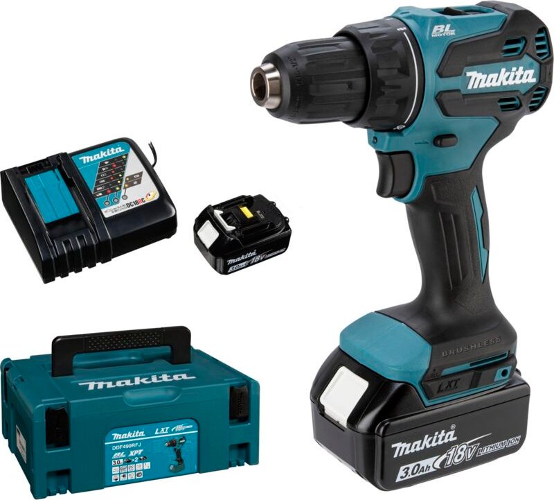 Makita DDF490RFJ Akku-Bohrschrauber 18V