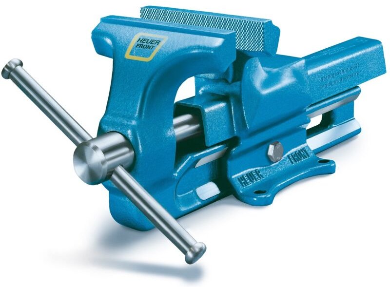 Schraubstock 100 mm, Amboss, Spannweite 0-125 mm, Werkbankschraubstock - Heuer