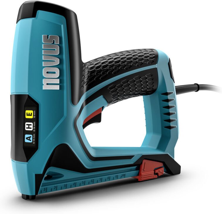 Elektrotacker J-150 für Feindrahtklammern bis 14 mm und Nägel bis 16 mm - Novus