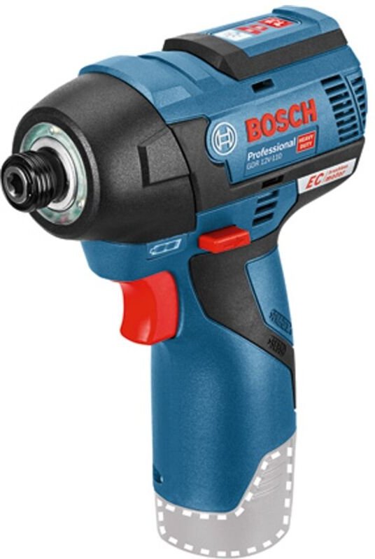 Bosch Professional - Bosch Akku-Drehschlagschrauber gdr 12V-110 ohne Einlage Akku Lader im Karton