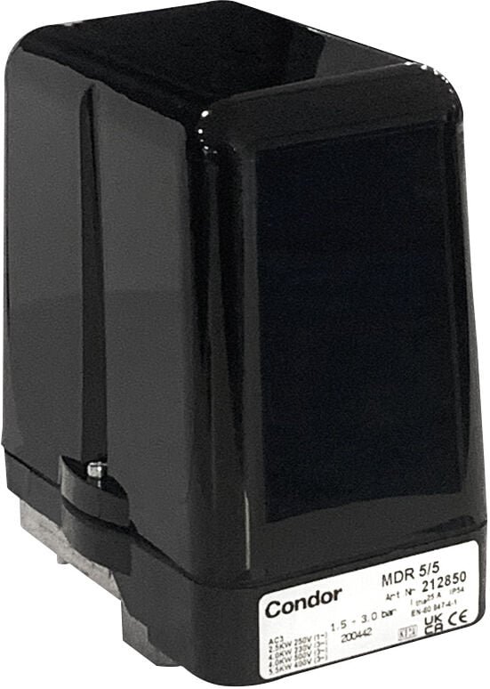 Druckschalter mdr 5/5 1,5-5 bar g 1/2' Alu 212850 - Condor