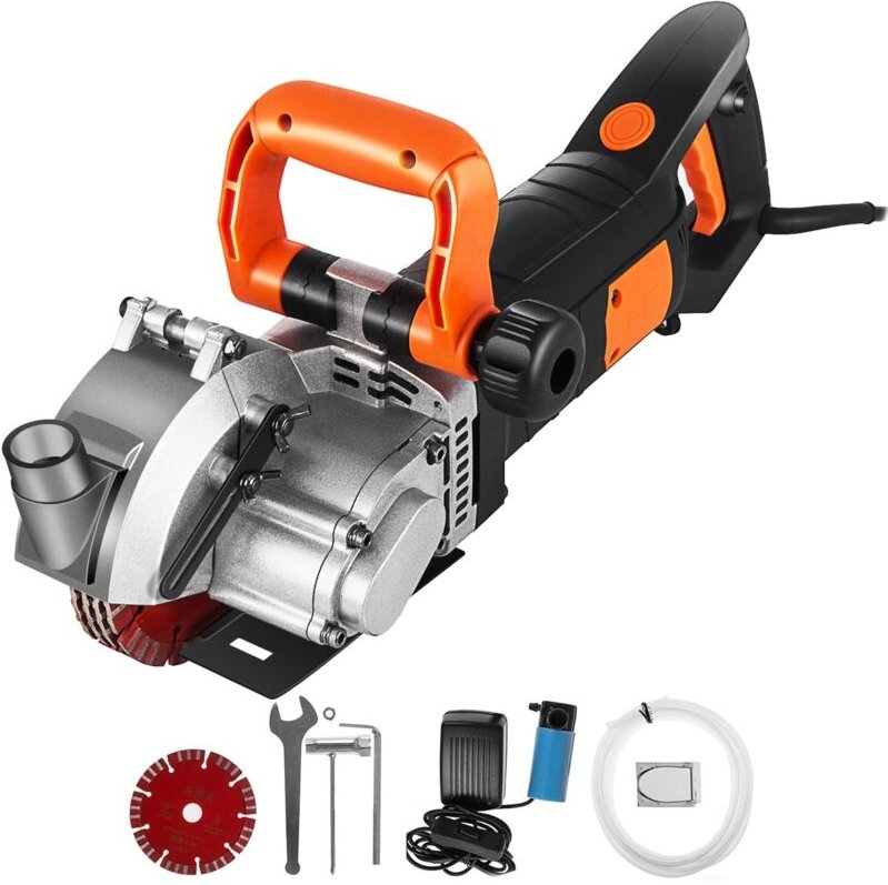 Electric Wall Chaser 133mm Wall Groove Cutting Machine 42mm Tiefe 4800W Wall Slotting Machine mit Wasserpumpe - Mophorn