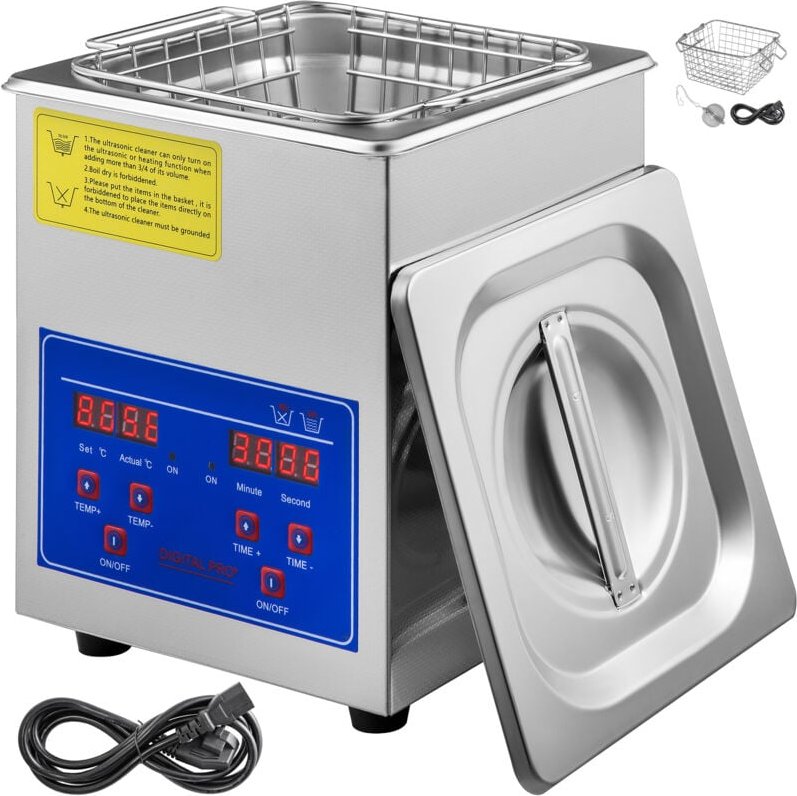 Thumbnail - Mophorn 2L Professioneller Ultraschallreiniger, Digitaler Timer & Heizung, Edelstahl,Ultraschall-Schmuckreiniger, Schall...