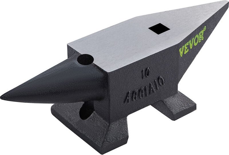 VEVOR 10kg(22lbs) Schmiedeamboss 55HRC Stahl Schmiede Werkzeug 35,3x11,3x16cm Amboss mit einer Arbeitsfläche von 355x110...