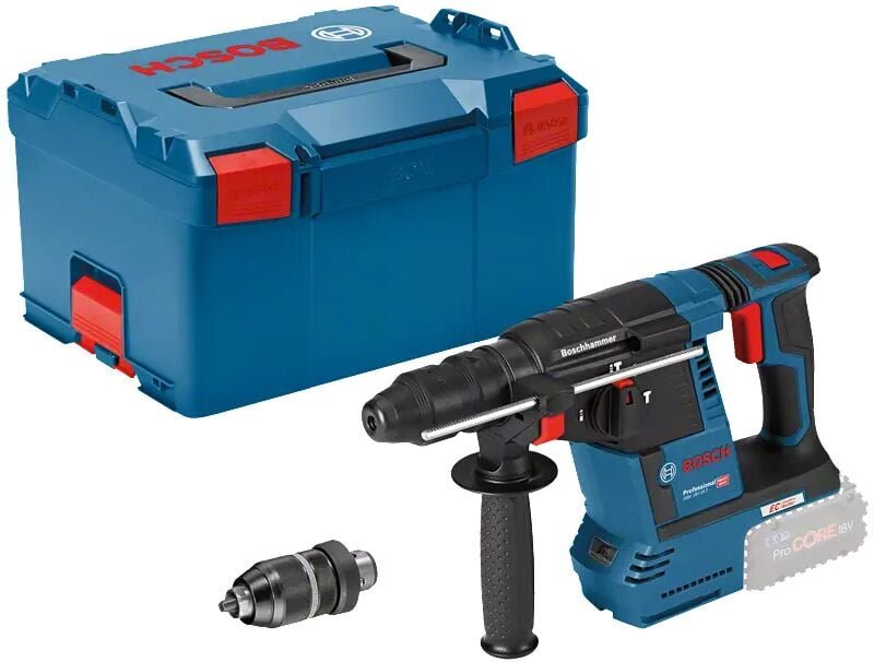 Bosch Akku-Bohrhammer gbh 18V-26 f, SDS-plus, Solo Version, incl. Zubehör, l-boxx 238