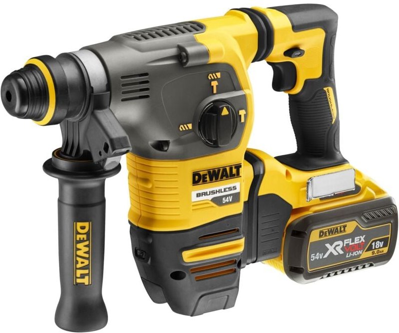 DeWALT Werkzeuge - 54V Akku-Kombihammer SDS Plus, 2x 9,0 Ah FLEXVOLT Akku, Ladegerät DCH333X2
