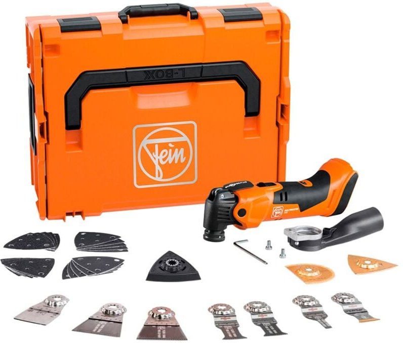 Fein Akku MULTIMASTER AMM 500 Plus Top AS ohne Akku und Ladegerät mit Zubehör in L-BOXX