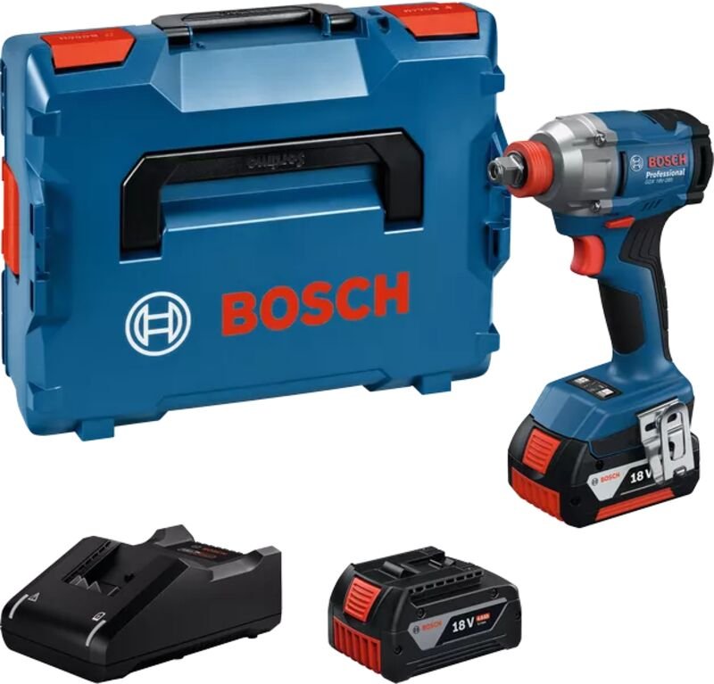 Bosch Professional GDX 18V-285 (L) Akku-Drehschlagschrauber (2x4,0Ah) (06019N2102)