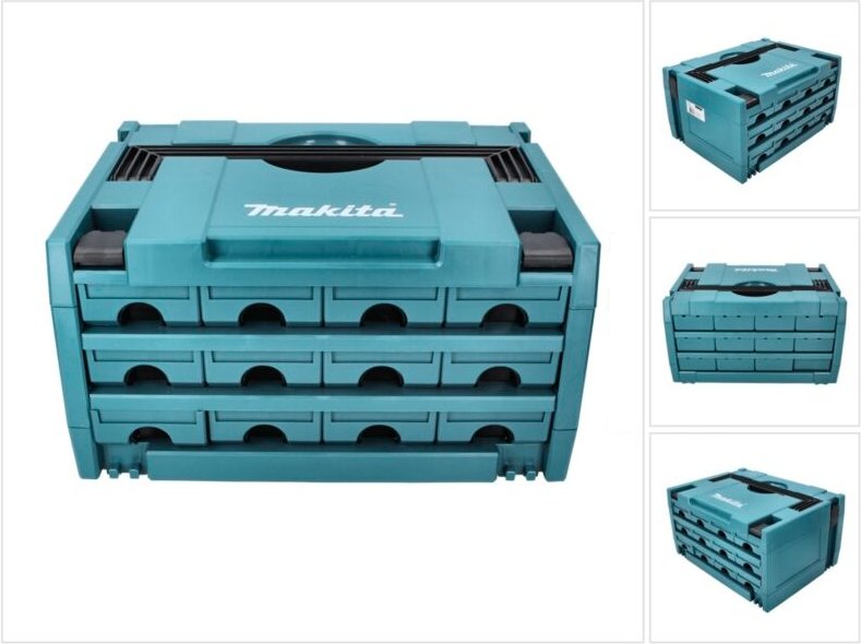 Makita - Systemkoffer makstor Modell 3.12 P-84327, 12 Schubladen, makpac