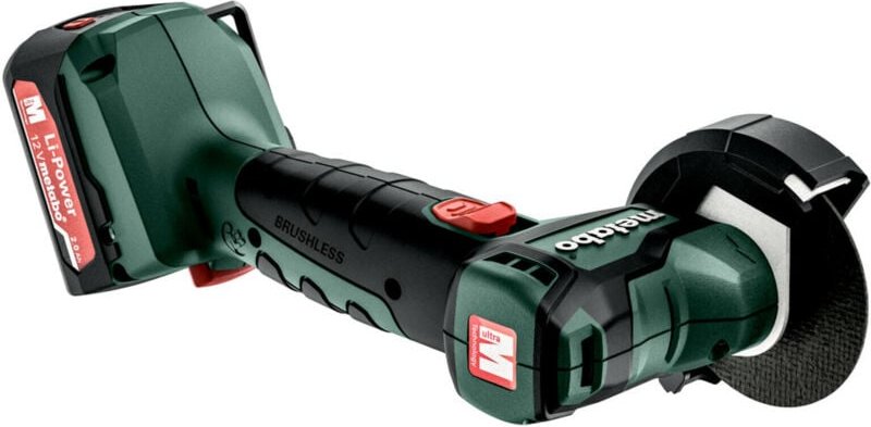 Metabo - Akku-Winkelschleifer PowerMaxx cc 12 bl 2x 2,0 Ah + Ladegerät im Koffer