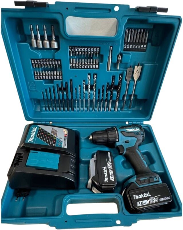 Makita DHP490RFX3 Akku-Schlagbohrschrauber