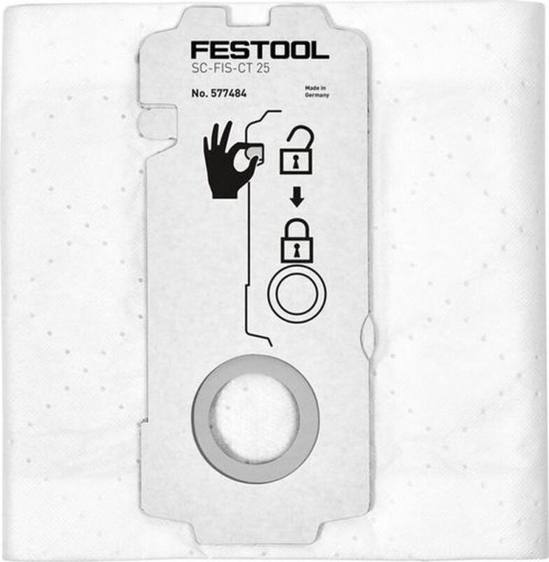 Thumbnail - Selfclean Filtersack sc-fis-ct 25/5, 5 Stück - Festool