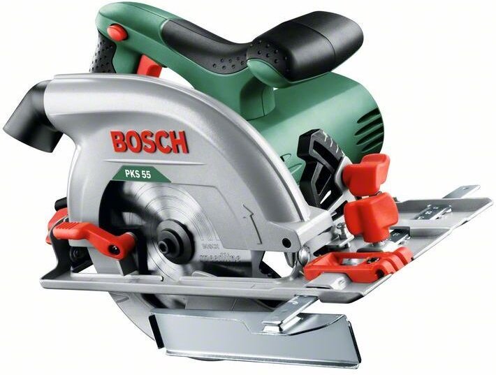 Bosch - Schnurgebundene Kreissäge 1200 w ø 160 x 20 mm mit Parallelanschlag - pks 55