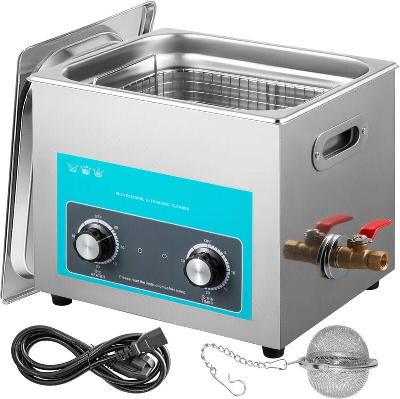 Thumbnail - Knob Control Ultrasonic Ultraschallreiniger 15L, Ultraschall Reinigungsgerät mit Heizung, Schmuckreiniger Ultraschall 22...