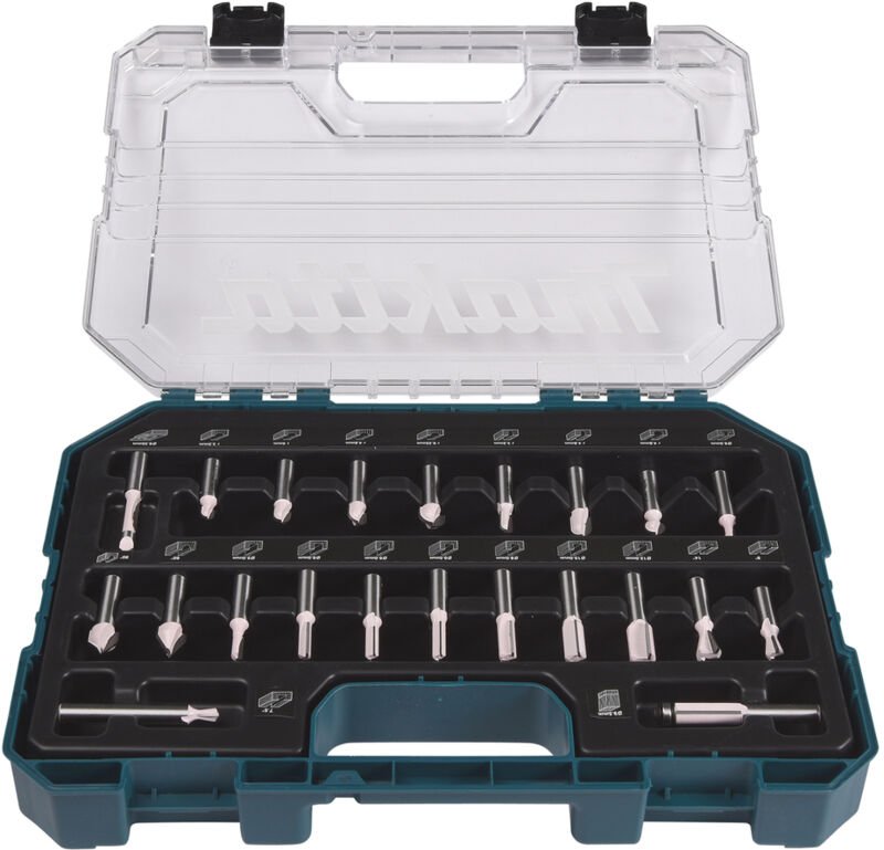 Set mit 22 Nutenfräsern Makita D-74784