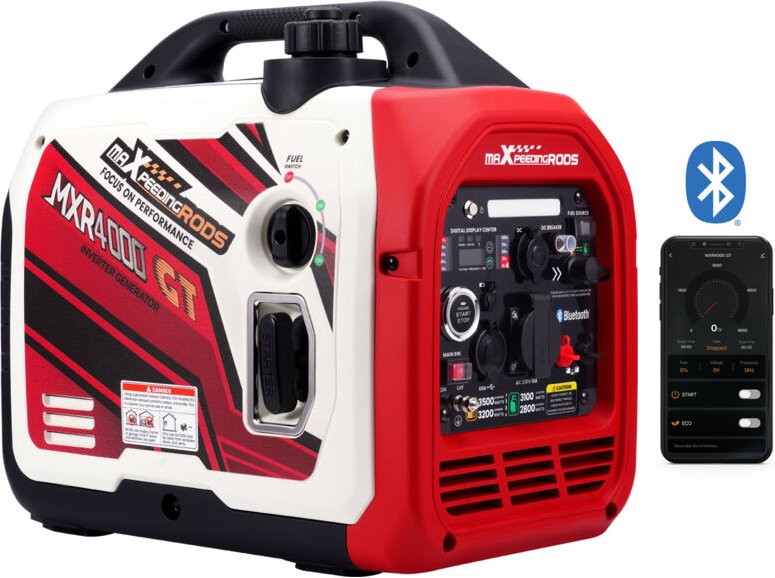 BFO - 3500W lpg & Benzin dual fuel generator Inverter Stromaggregat E-Start+Bluetooth