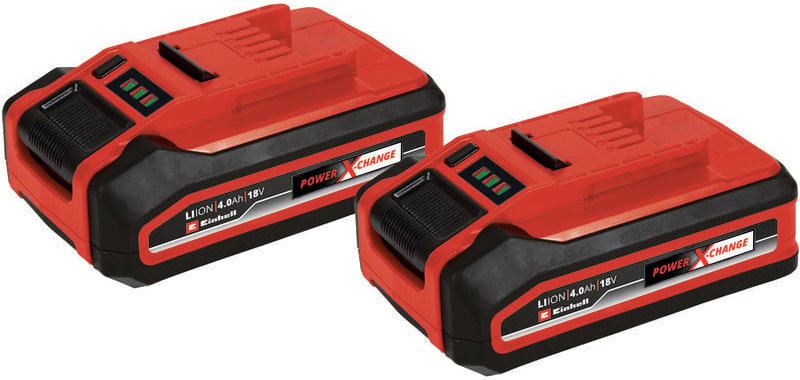 Original Einhell 4 Ah Power X-Change plus Akku (18 v, Li-Ion, universell verwendbar für alle PXC-Geräte, Ladestandskontr...