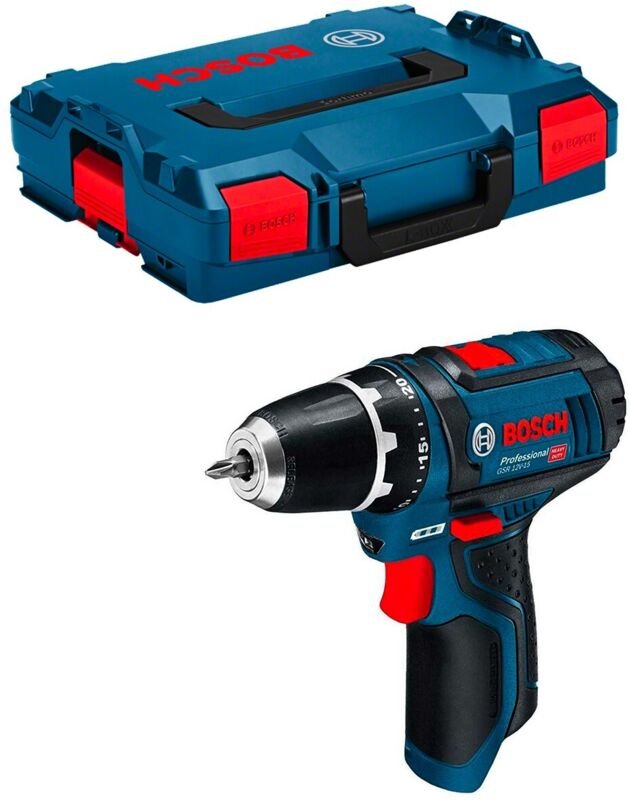 Bosch Akku-Bohrschrauber gsr 12V-15, Solo Version, l-boxx
