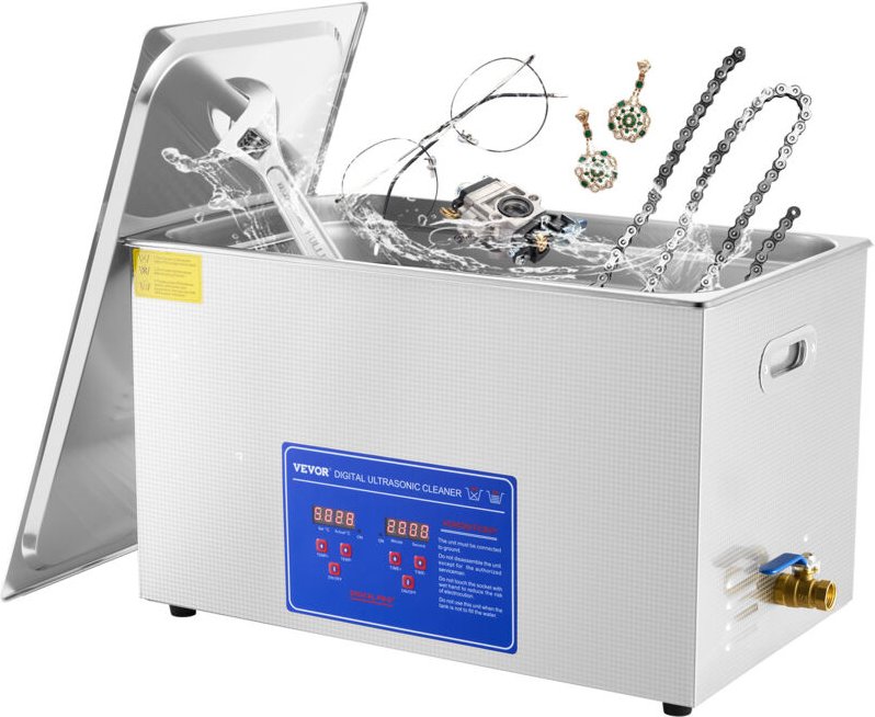 30L 100A Ultraschallreinigungsgerät Mit Heizung 600W Ultraschallreiniger aus Edelstahl Ultraschallbad Ultraschall Reinig...